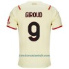 Camiseta de fútbol AC Milan Olivier Giroud 9 Segunda Equipación 2021/22 - Hombre